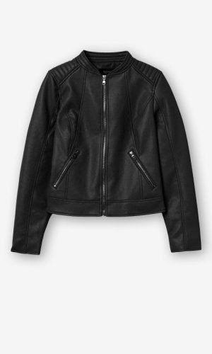 Chaqueta polipiel negra Tiffosi.Comprar chaqueta mujer.Gabalda17