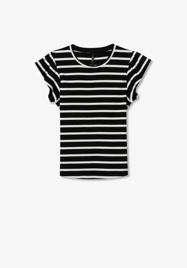 Camiseta canalé negra rayas Tiffosi.Comprar camiseta. Gabalda17