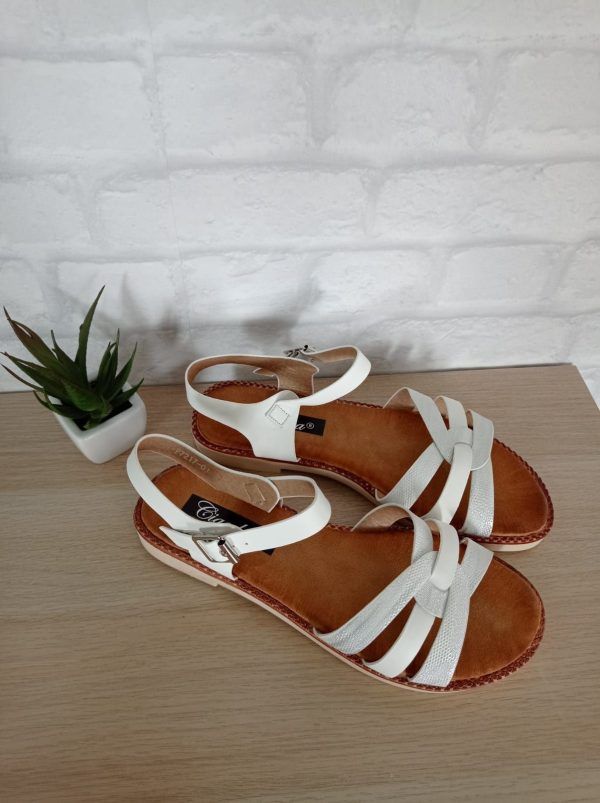 Sandalias de tiras blancas.Comprar sandalias blancas .Gabalda17