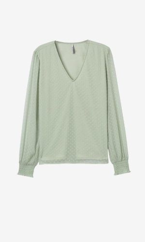 Blusa de plumeti verde Tiffosi.Comprar blusa de plumeti.Gabalda