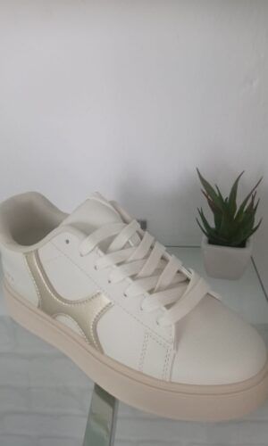 Zapatillas blancas y suela beige mujerComprar zapatilla.Gabalda17