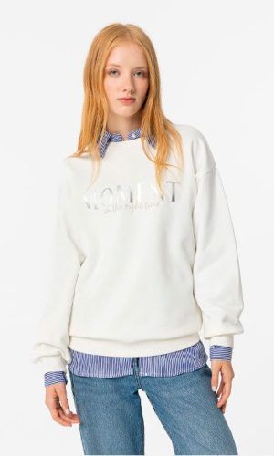 Sudadera blanco de chica Tiffosi.Comprar sudadera chica.Gabalda