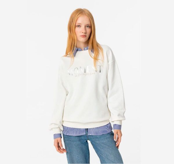 Sudadera blanco de chica Tiffosi.Comprar sudadera chica.Gabalda